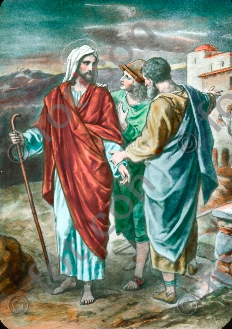 Christi in Emmaus | Christ at Emmaus - Foto foticon-600-Simon-043-Hoffmann-027-2.jpg | foticon.de - Bilddatenbank für Motive aus Geschichte und Kultur